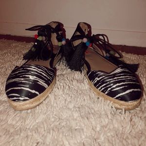 Betsey Johnson Ankle Wrap Espadrille size 9